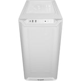 Vær stille! ren base 501 lx midi tårnhus (hvid | 2x USB-A | 1x USB-C | RGB | hærdet glas)