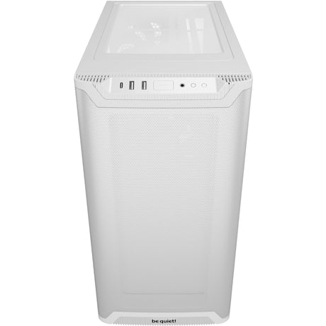 Vær stille! ren base 501 lx midi tårnhus (hvid | 2x USB-A | 1x USB-C | RGB | hærdet glas)