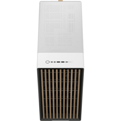 Fractal design nord xl midi tårnhus (hvid træfarve | 2x USB-A | 1x USB-C)