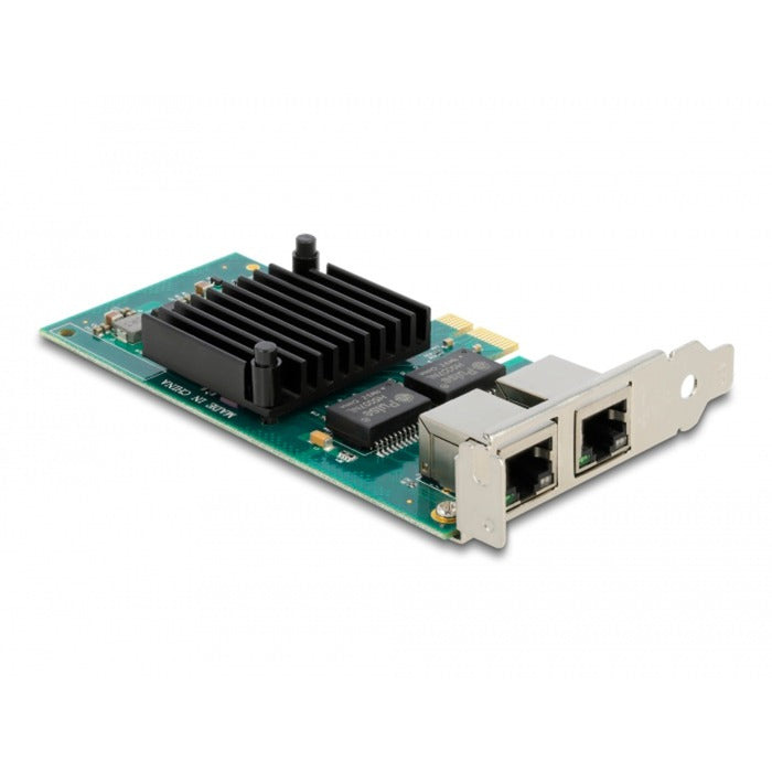 Delock pci express x1-kort 2 x rj45 gigabit lan i350 netværksadapter