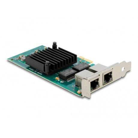 Delock pci express x1-kort 2 x rj45 gigabit lan i350 netværksadapter
