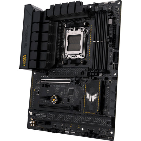Asus Tuf Gaming B650-Plus WiFi Socket AM5 bundkort (sort lys orange, RAID, 2,5 GB-LAN, Wi-Fi 6, BT 5.2, Lyd, ATX)