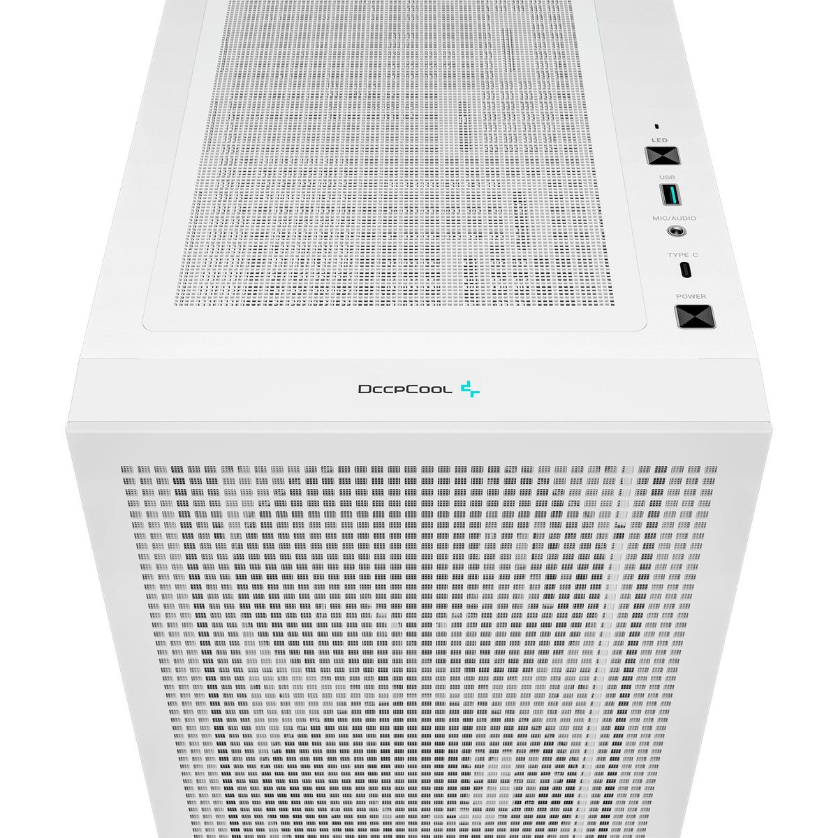Deepcool CH560 MIDI Tower-hus (hvid | 1x USB-A | 1x USB-C | RGB | hærdet glas)