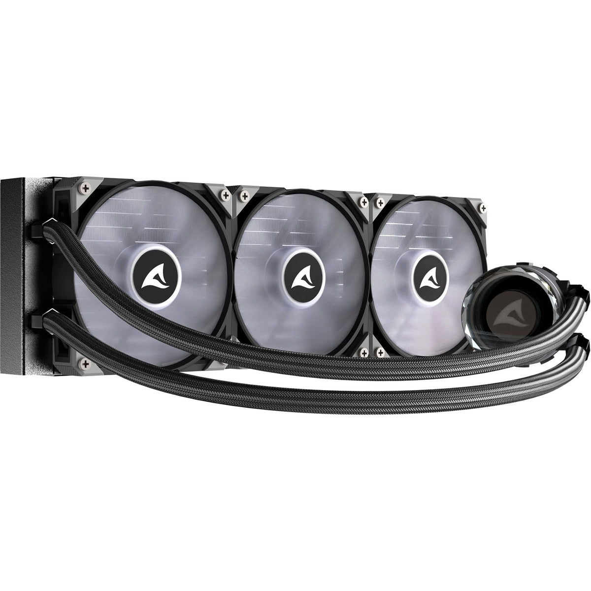 Sharkoon s90 rgb vandkøling (sort, 4-benet pwm blæserstik)