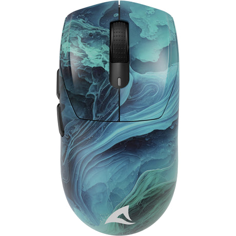Sharkoon sgm25w gaming mus (turkisblå, 12.000 dpi, rgb LED'er)