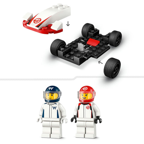Lego city f1 williams racerbiler og haas f1 racerbiler - 60464