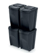 Prosperplast sortibox adskillelsesbeholder sæt 4x35l - grå