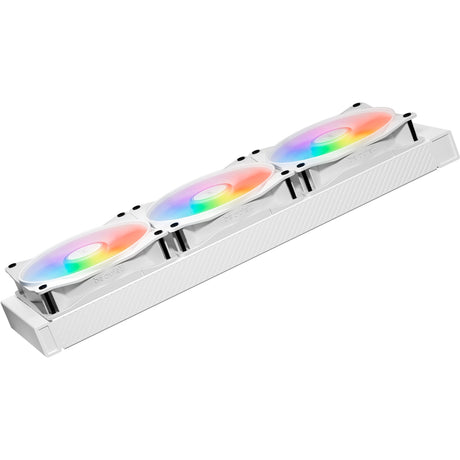 Vær stille! light wings lx pwm high-speed rgb kabinet blæsere (hvide, 3 stk, 120 x 120 x 25 mm)