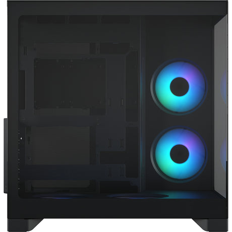 Fractal design pop 2 vision rgb midi tower behuizing (zwart | 1x usb-a | 1x usb-c | rgb | tempered glass)