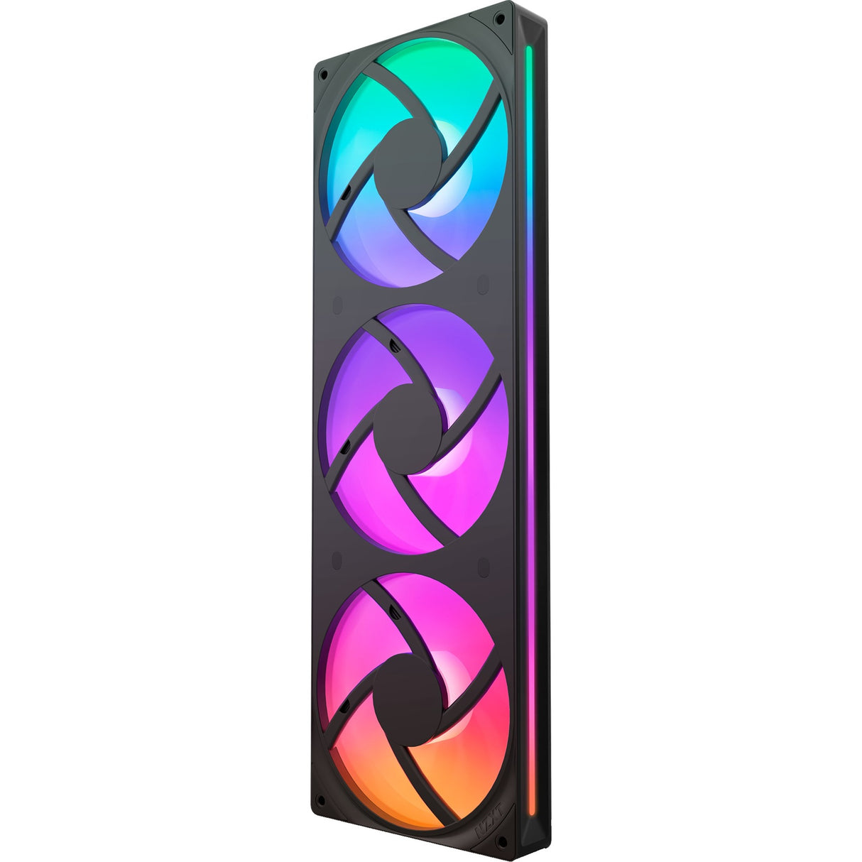 Nzxt f360 rgb core case fans (sort, 3 stykker, 360 x 120 x 26 mm)