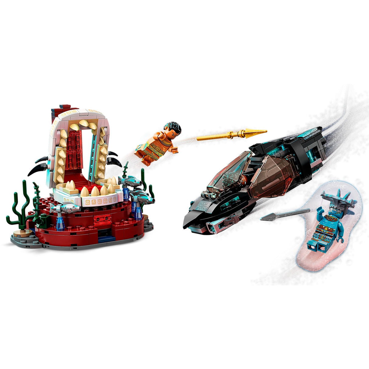 Lego marvel - konstruktionslegetøj til kong namors tronrum (76213)