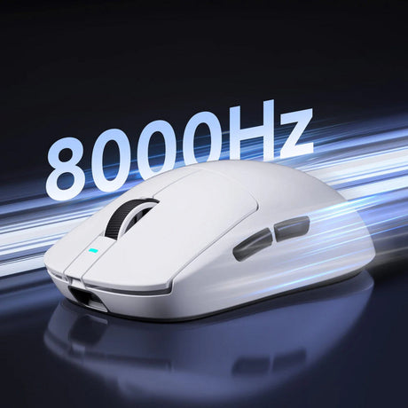 Mchose a7 ultra trådløs gamingmus (hvid, op til 26.000 dpi, 2,4 GHz USB-C Bluetooth)