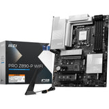 MSI Pro Z890-P WiFi Socket 1851 bundkort (sort sølv, RAID, 5GB-LAN, WiFi 7, BT, lyd, ATX)