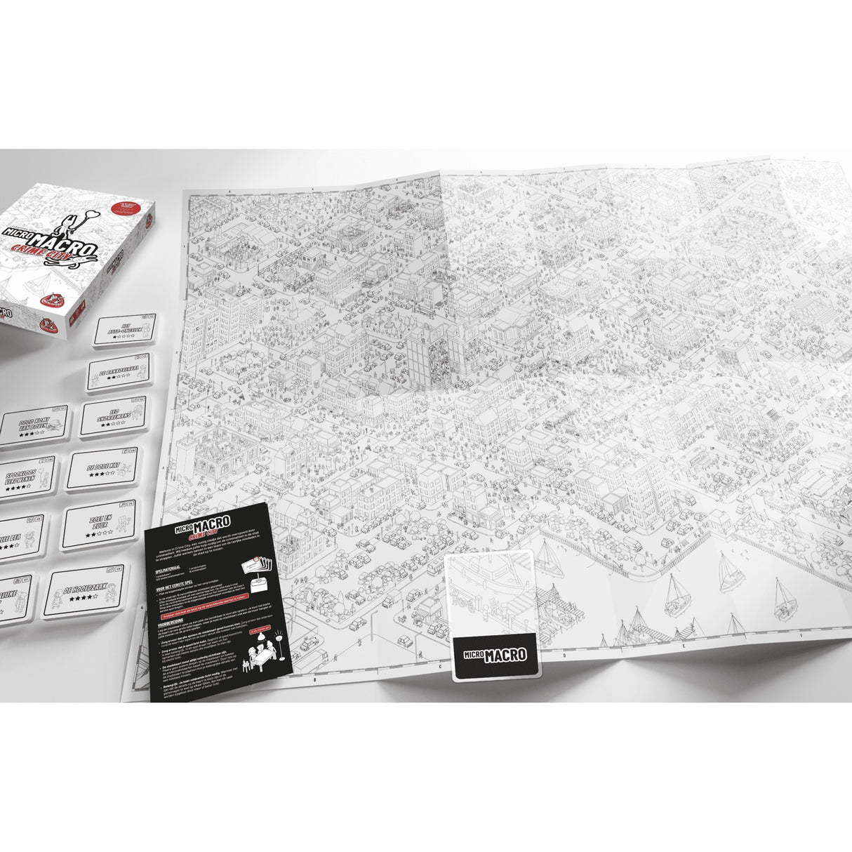 White goblin spil mikromakro: kriminalitet by brætspil (hollandsk, 1 - 4 spillere, 15 - 45 minutter, fra 12 år)