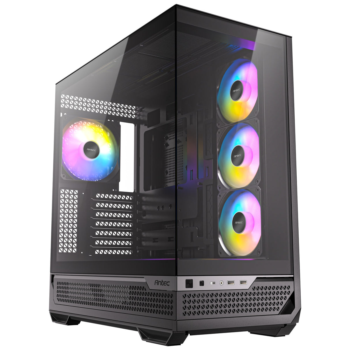 Antec c7 argb midi tårnhus (sort | 2x USB-A | 1x USB-C | hærdet glas)
