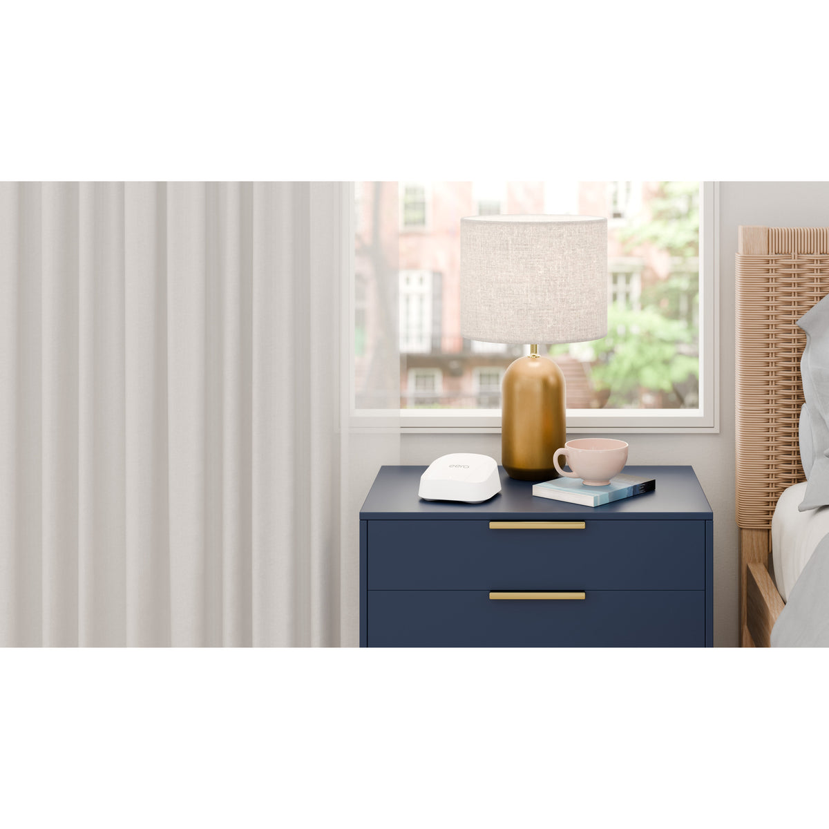 Eero 7 mesh WiFi router mesh router (hvid)