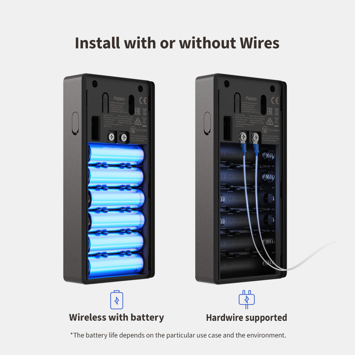 Aqara smart videodørklokke g410 select (sort, wifi, bluetooth, zigbee, matter)