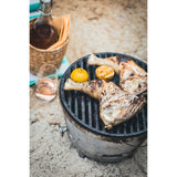 Vindmøllens grillplade i støbejern (sort, ø 31,5 cm)