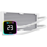 Xyz pc gear aquapulse aio 240 vandkøling (hvid, argb, pwm)