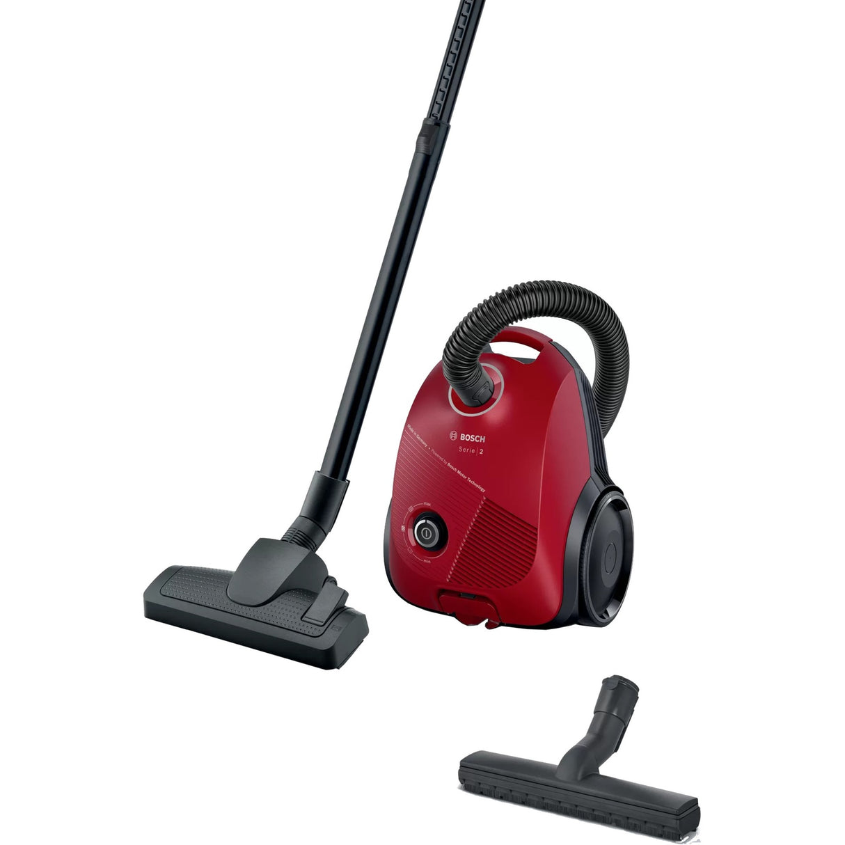 Bosch serie 2 støvsuger med pose bgbs2rd1h (rød)
