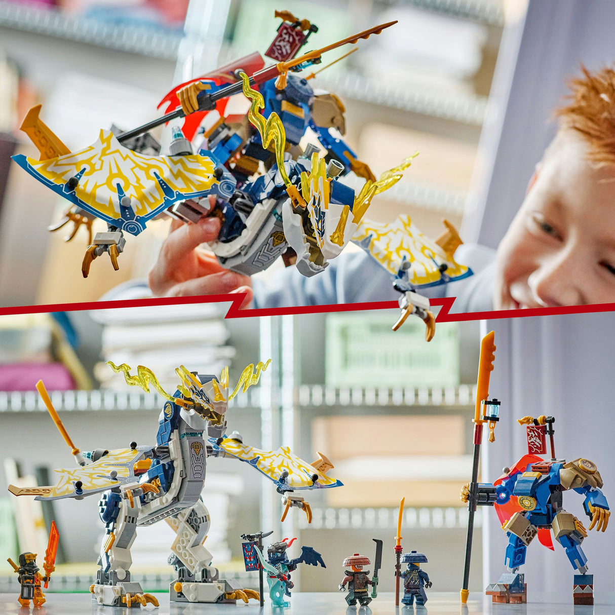 Lego ninjago 71843 rogue's mech drage rider