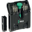 Wera tool-check modulært mikro 1 bitsæt med 21 dele (sort grøn)