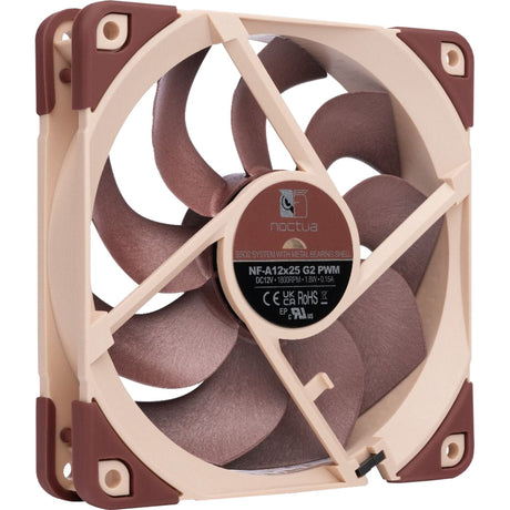 Noctua nf-a12x25 g2 pwm kabinetventilator (brun, 120 x 120 x 25 mm)