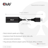 Club 3D USB-C til RJ45 5 Gbps Ethernet MF-adapter (sort)