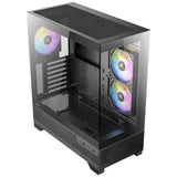Antec cx700 argb midi tårnhus (sort | 1x USB-A | 1x USB-C | hærdet glas)