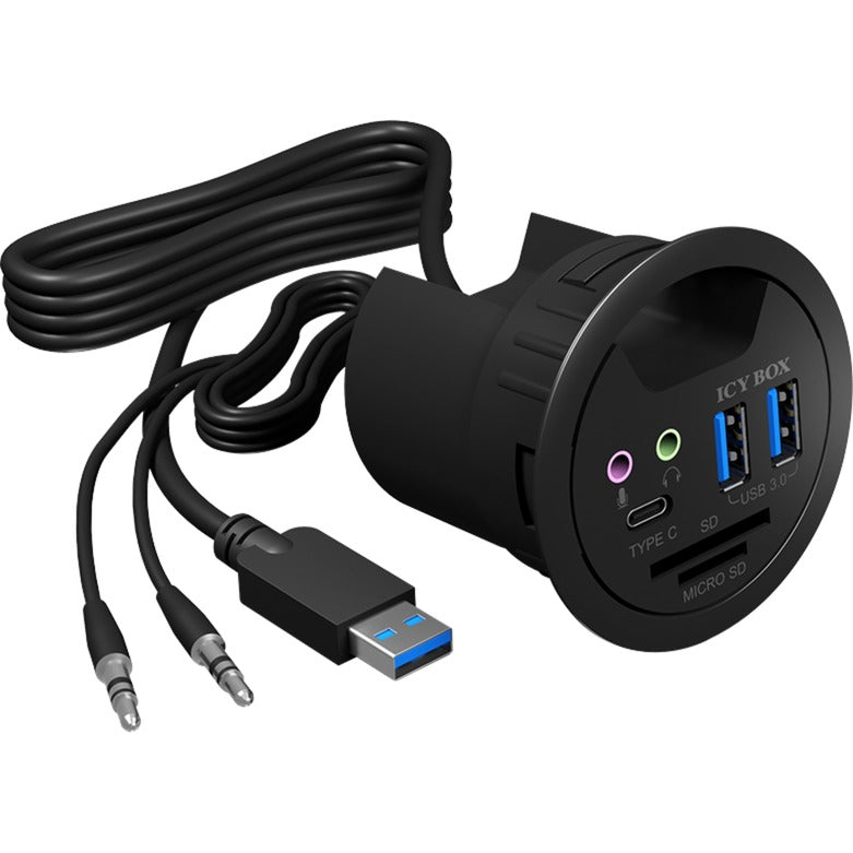 Icy box ib-hub1404a usb hub (sort)