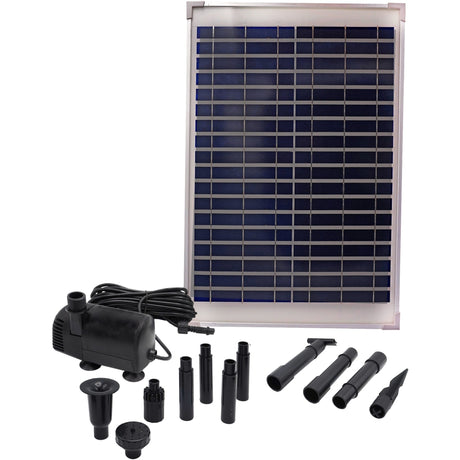 Ubbink solarmax 1000 pumpe (sort, inkl. solpanel, pumpe)