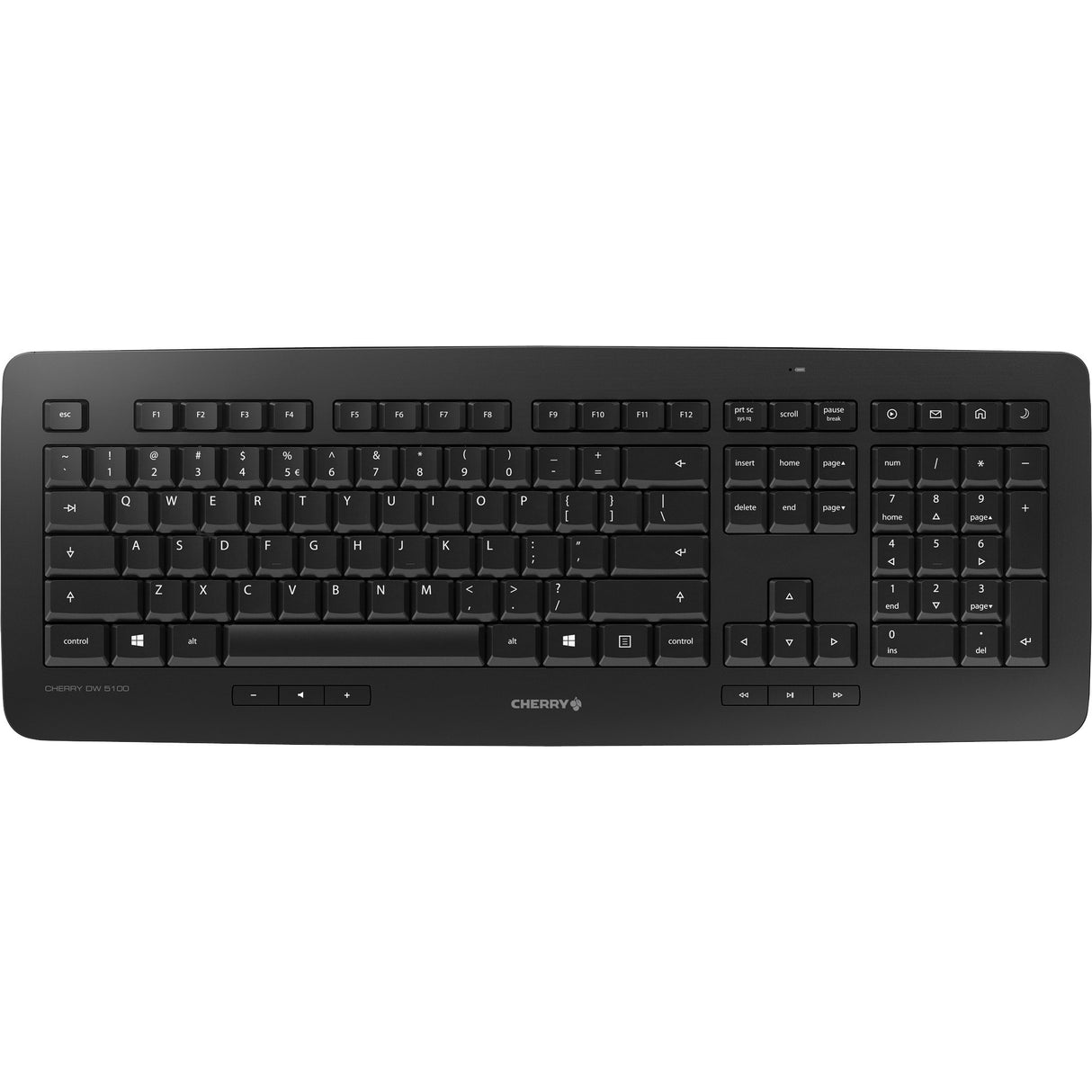 Cherry dw 5100 trådløst skrivebordssæt (sort, us-layout (qwerty), 100%)
