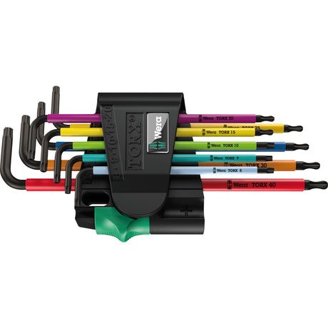 Wera sekskantnøglesæt torx 967 9 tx bo multicolour 1 sb (9-delt, torx t8 til t40)