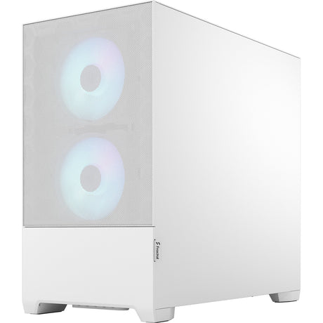Fractal design pop mini air rgb midi tårnhus (hvid | 2x usb-a | rgb | vindue)