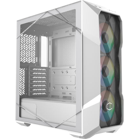 Cooler Master Masterbox TD500 Mesh V2 Midi Tower-hus (hvid | 2x USB-A | 1x USB-C | RGB | hærdet glas)
