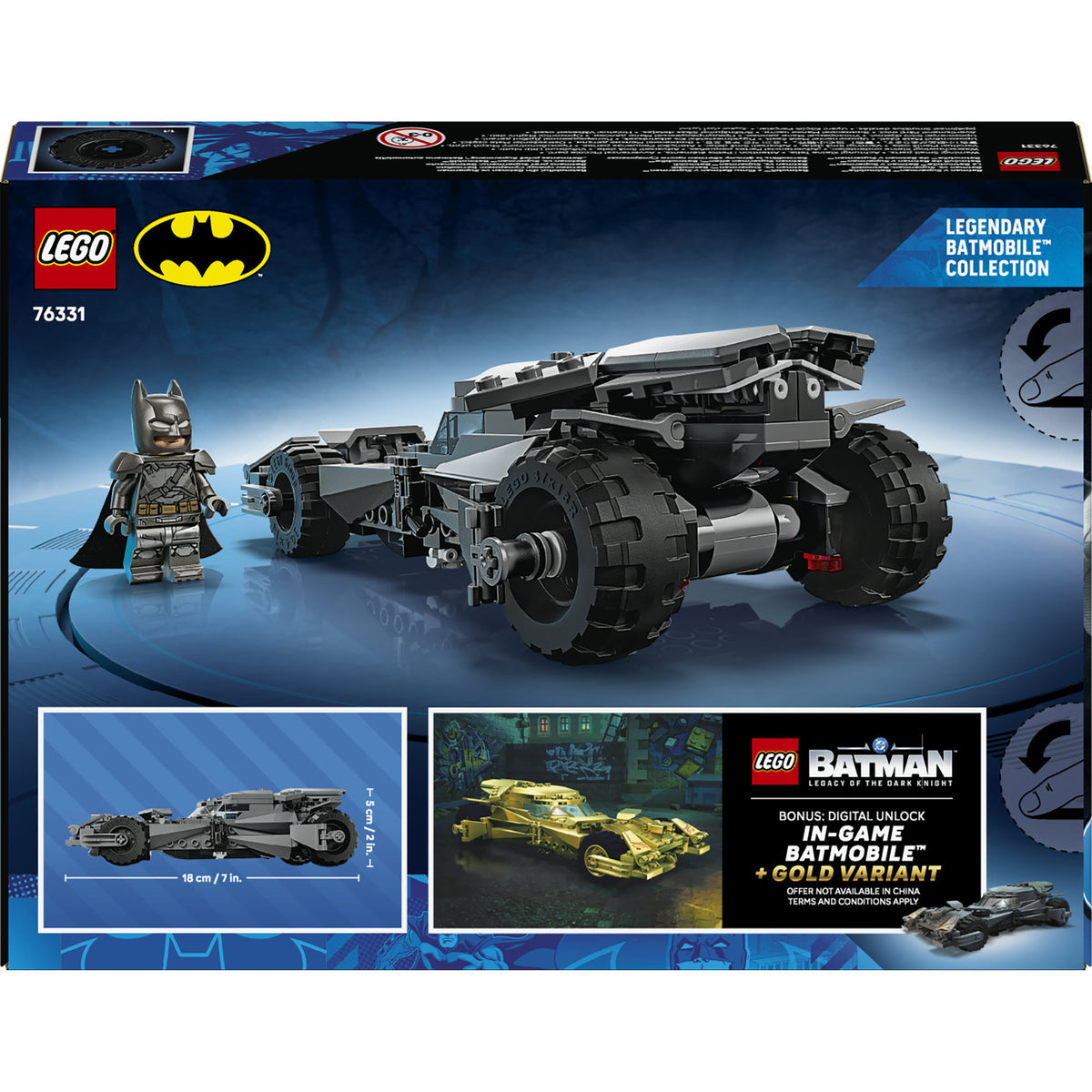 Lego super heroes 76331 batman v superman batmobile