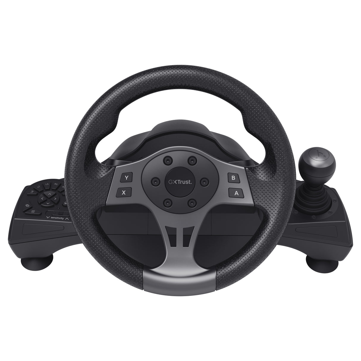 Trust gxt 289 movi racestuur stuur (zwart, pc, xbox series x s, switch, playstation 4)