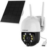 Foscam b4, 100 % trådløst 2k 4mp pan tilt batterikamera (hvid)