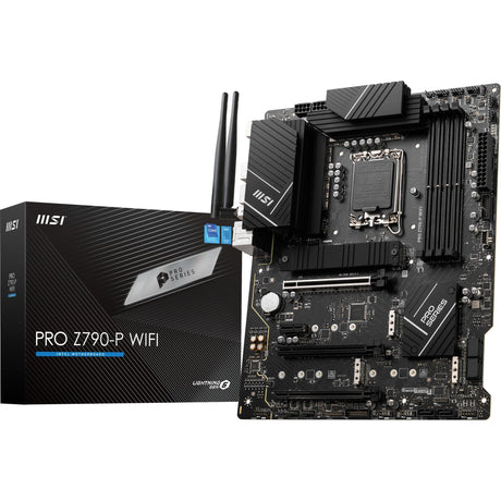 Msi Pro Z790-P WiFi Socket 1700 bundkort (sort, RAID, 2,5 GB-LAN, WiFi 6e, BT, lyd, ATX)