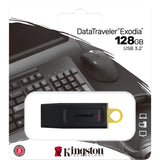 Kingston data traveler exodia 128 GB USB-stick (sort gul, DTX 128 GB)