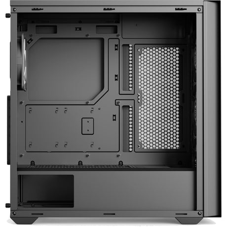 Aerocool b502a midi tårnhus (sort | 2x USB-A | 1x USB-C | RGB)
