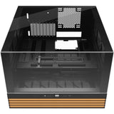 Vær stille! lys base 900 dx stort tårnhus (sort | 2x USB-A | 1x USB-C | RGB | vindue)