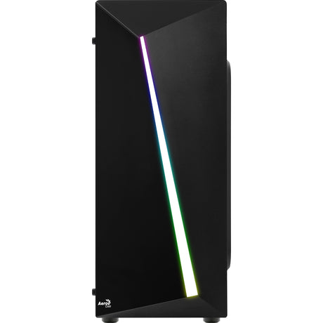 Aerocool shard midi tårnhus (sort | 3x USB-A | RGB | vindue)