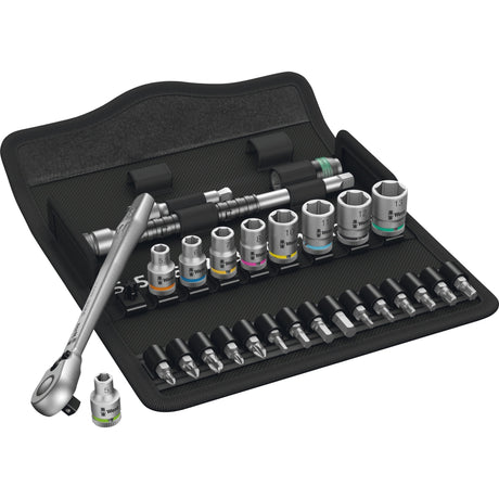 Wera 8100 sa 8 zyklop metal skraldesæt, skiftepal 1 4 værktøjssæt (28 stk.)