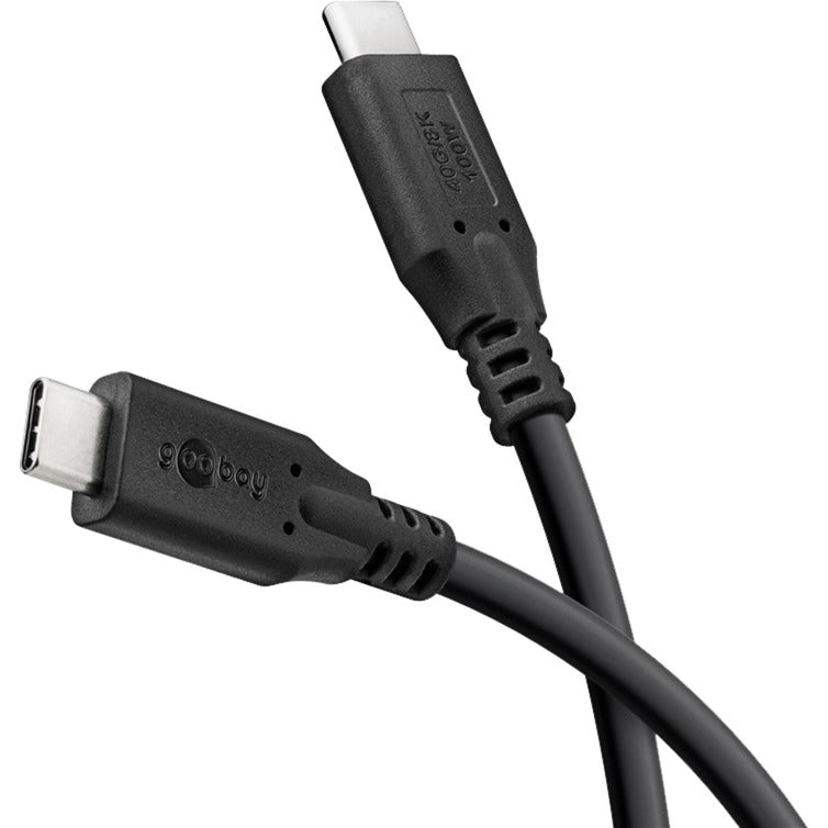 Goobay USB-C 4.0 > USB-C-kabel (sort, 1 meter)