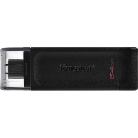 Kingston data traveler 70 64 GB USB-stick (sort, dt70 64 GB, USB-C 3.2 gen 1)