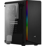 Aerocool Rift Midi Tower-hus (sort | 3x USB-A | RGB | vindue)