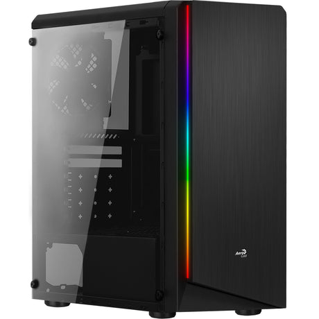 Aerocool Rift Midi Tower-hus (sort | 3x USB-A | RGB | vindue)