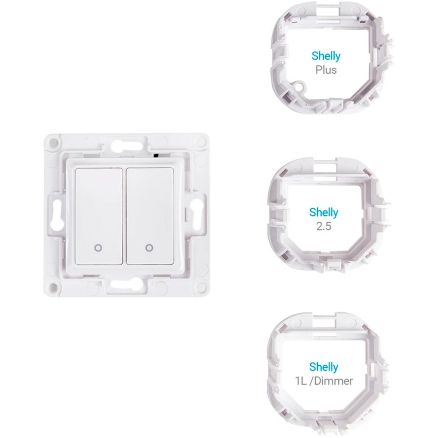 Shelly wall switch 2 knap (hvid)