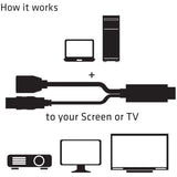 Club 3D HDMI > DisplayPort-adapter (sort, 0,18 meter)